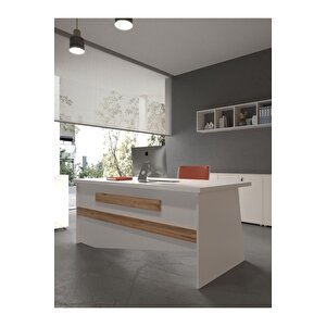 Festival Ofis Masası - Ofi̇s-9-1-6-180x75 Beyaz - Çam
