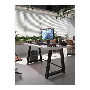 Profesyonel Ofis Masası Of75003-1-180 Beyaz 36 Mm Kalınlık - 180 X 75 Cm