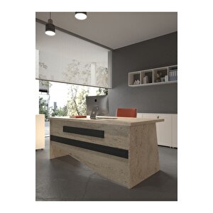 Festival Ofis Masası - Ofi̇s-10-8-4-180x60 Beyaz - Antrasit