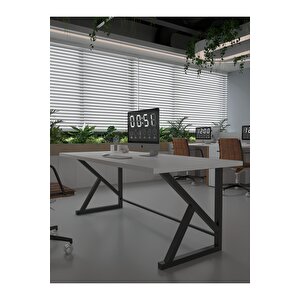 Profesyonel Ofis Masası Of46002-1-140 Beyaz 36 Mm Kalınlık - 140 X 90 Cm