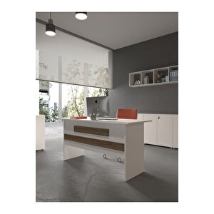 Festival Ofis Masası - Ofi̇s-8-1-2-180x60 Beyaz - Ceviz