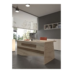 Festival Ofis Masası - Ofi̇s-9-8-2-160x60 Beyaz - Ceviz