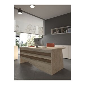 Festival Ofis Masası - Ofi̇s-6-8-2-180x60 Beyaz - Ceviz