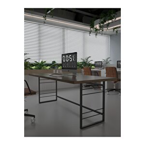 Profesyonel Ofis Masası Of46004-2-180 Ceviz 36 Mm Kalınlık - 180 X 90 Cm