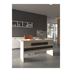 Festival Ofis Masası - Ofi̇s-8-8-4-140x90 Beyaz - Antrasit