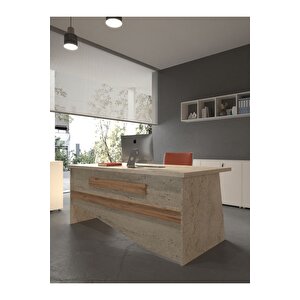 Festival Ofis Masası - Ofi̇s-10-8-6-180x90 Beyaz - Çam