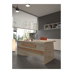 Festival Ofis Masası - Ofi̇s-9-8-6-180x90 Beyaz - Çam