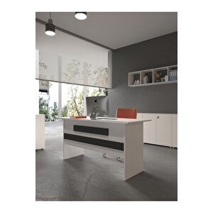 Festival Ofis Masası - Ofi̇s-8-1-4-180x75 Beyaz - Antrasit