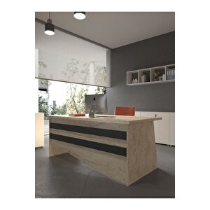 Festival Ofis Masası - Ofi̇s-6-8-4-120x75 Beyaz - Antrasit