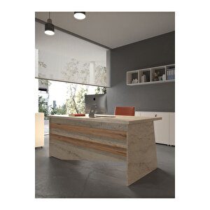 Festival Ofis Masası - Ofi̇s-4-8-6-120x90 Beyaz - Çam