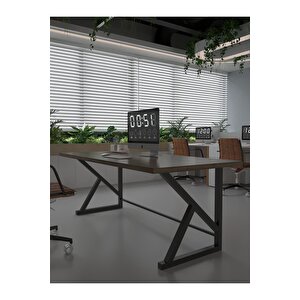 Profesyonel Ofis Masası Of46002-2-160 Ceviz 36 Mm Kalınlık - 160 X 90 Cm