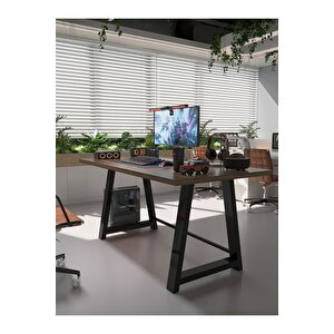 Profesyonel Ofis Masası Of75003-2-160 Ceviz 36 Mm Kalınlık - 160 X 75 Cm