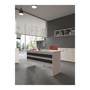Festival Ofis Masası - Ofi̇s-1-1-4-140x90 Beyaz - Antrasit