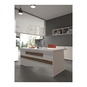 Festival Ofis Masası - Ofi̇s-9-1-2-160x75 Beyaz - Ceviz