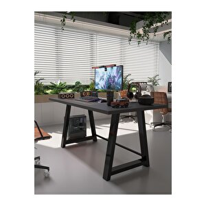 Profesyonel Ofis Masası Of75003-4-160 Antrasit 36 Mm Kalınlık - 160 X 75 Cm