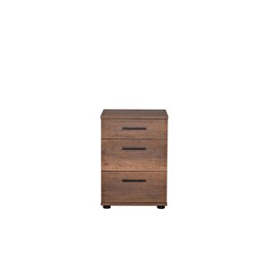 Trendline 3 Çekmeceli Komodin-koyu Ceviz(oslo Ceviz) 40x57x39 Cm (gxyxd)