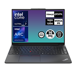 Thinkpad E16 Gen 2 Ultra 7 155h 64gb 1tb Ssd 16" Wuxga Fdos Dizüstü Bilgisayar 21ma002utx 026