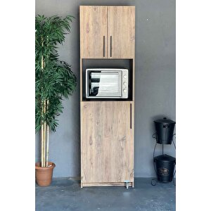 Erzak Dolabı Fırınlı 180 Cm Çok Amaçlı Dolap Atlantik Çam Atlantik Çam