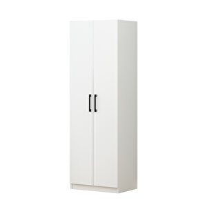 Tiba Erzak Dolabı 4 Raflı 180 Cm Çok Amaçlı Dolap Banyo Dolabı Beyaz