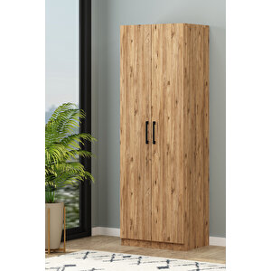 Tiba Erzak Dolabı 4 Raflı 180 Cm Çok Amaçlı Dolap Banyo Dolabı Atlantik Çam Atlantik Çam