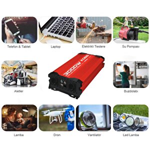 Kobb Kbn3000 12v/220v 3000watt Tam Sinüs Dönüştürücü İnvertör