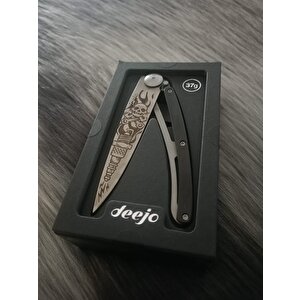Deejo 37g, Ebony Wood / Biker Çakı