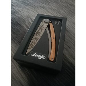 Deejo 37g, Olive Wood / Lighthouse Çakı