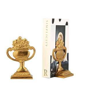 Gold  Kupa Ki̇tap Tutacaği 10*12*18 Cm Ak.iv0178