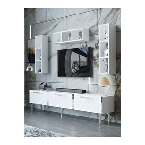 Festival Tv Ünitesi S3007-1-y1-d1 Silver Beyaz
