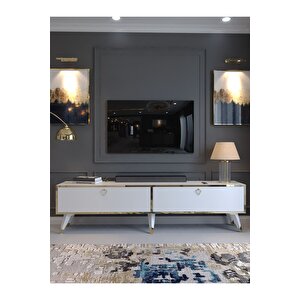 Festival Tv Sehpası Gold G33016-1 Beyaz