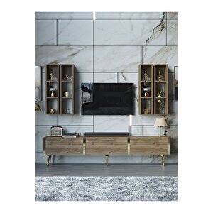 Festival Tv Ünitesi G3002-2-y1-d1 Gold Ceviz