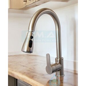 Spi̇ralli̇ Mutfak Evye Bataryasi Saten /i̇nox
