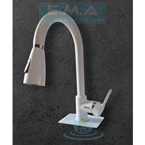 Spi̇ralli̇ Mutfak Evye Bataryasi Beyaz/krom