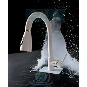 Spi̇ralli̇ Mutfak Evye Bataryasi Beyaz/krom