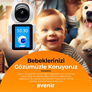 Av-s225 Karşılıklı Video Arama Çift Yönlü Görüntülü Görüşme Full Hd Bebek Kamerası -app