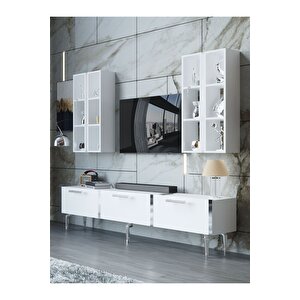 Festival Tv Ünitesi S3002-1-y1-d1 Silver Beyaz