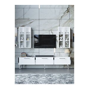 Festival Tv Ünitesi S3002-1-y1-d1 Silver Beyaz