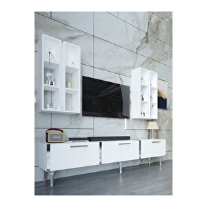 Festival Tv Ünitesi S3002-1-y1-d1 Silver Beyaz