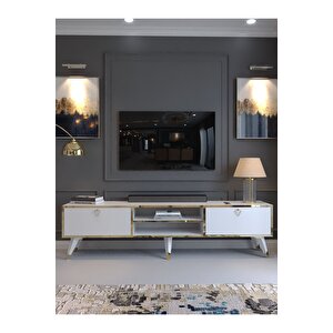 Festival Tv Sehpası Gold G33030-1 Beyaz