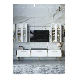 Festival Tv Ünitesi G3002-1-y1-d1 Gold Beyaz