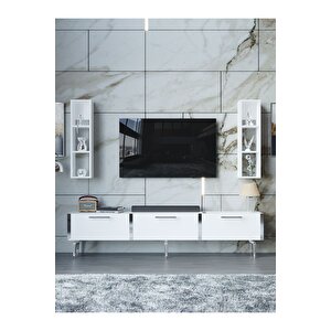 Festival Tv Ünitesi S3004-1-y1-d1 Silver Beyaz