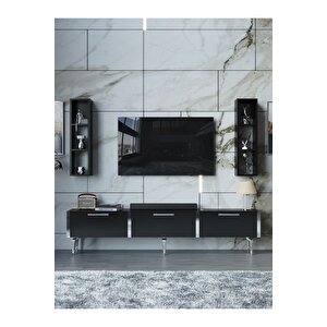Festival Tv Ünitesi S3004-7-y1-d1 Silver Siyah