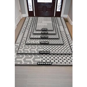 Homshtag Kendini Şımart Etnik Desenli Halı Geometrik Salon Halısı Bej Renkli Oturma Odası Halısı