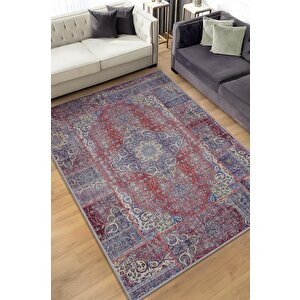 Farklı Olmakta Etnik Desenli Halı Geometrik Salon Halısı Çok Renkli Oturma Odası Halısı 80x120 cm