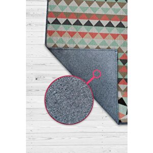 Homshtag Hayal Et Dua Et Geometrik Desenli Salon Halı Çok Renkli Oturma Odası Halısı Dekoratif Halı