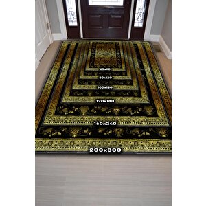 Homshtag Ben Değil Tarzım Zengin Etnik Desenli Gölgeli Salon Halısı Yeşil Renkli Oturma Odası Halısı
