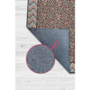 Herzaman İleri Geometrik Desenli Salon Halısı Çok Renkli Oturma Odası Halısı Dekoratif Halı 160x240 cm