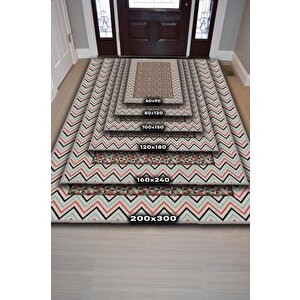 Homshtag Herzaman İleri Geometrik Desenli Salon Halısı Çok Renkli Oturma Odası Halısı Dekoratif Halı
