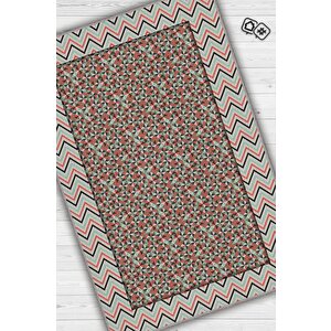 Herzaman İleri Geometrik Desenli Salon Halısı Çok Renkli Oturma Odası Halısı Dekoratif Halı 200x300 cm