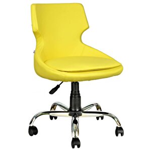Bürocci Zaga Metal Ayaklı Çalışma Koltuğu-sarı-2023d0113 Sarı